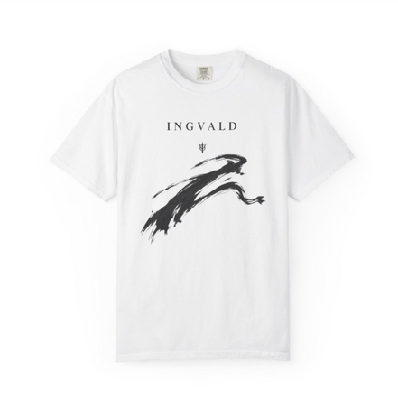 INGVALD Brushstroke T Shirt white