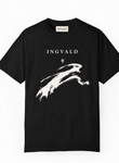 INGVALD Brushstroke T shirt black